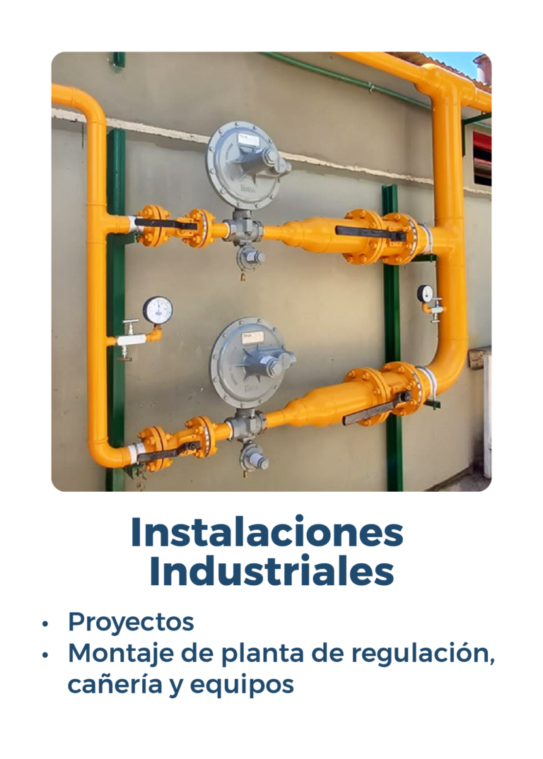 Instalaciones Industriales Proyectos Montaje de planta de regulación, cañería y equipos
